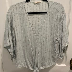 Sea foam green blouse